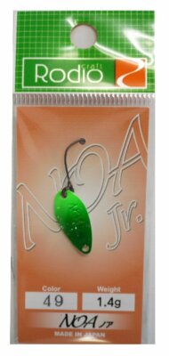 Rodeo craft NOA Jr 1.4gram Kyuri / White Trout spoon from stylish anglers japan