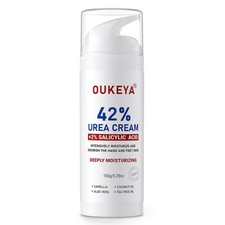 OUKEYA Urea Cream with Salicylic Acid for Dry, Rough 5.29 Ounce Pack of 1 