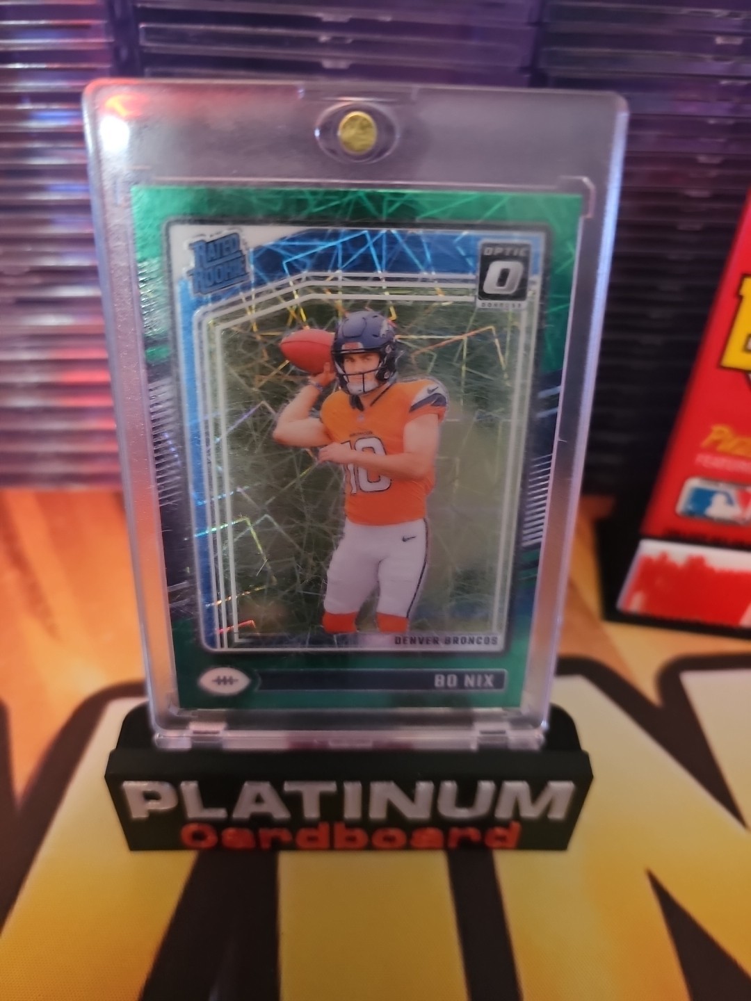 2024 Panini Donruss Optic - Rated Rookie Bo Nix #209 Green Velocity Prizm (RC)