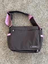 Genuine Designer Ju Ju Be Brown  Pink Diaper Bag Preowned Excellent Condition