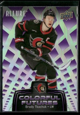 2024-25 Upper Deck Allure Colorful Futures Purple #CF-8 Brady Tkachuk - Ottawa