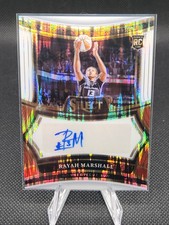 2025 Panini WNBA Select Rayah Marshall /25 Auto White Flash Signatures Prizm RC