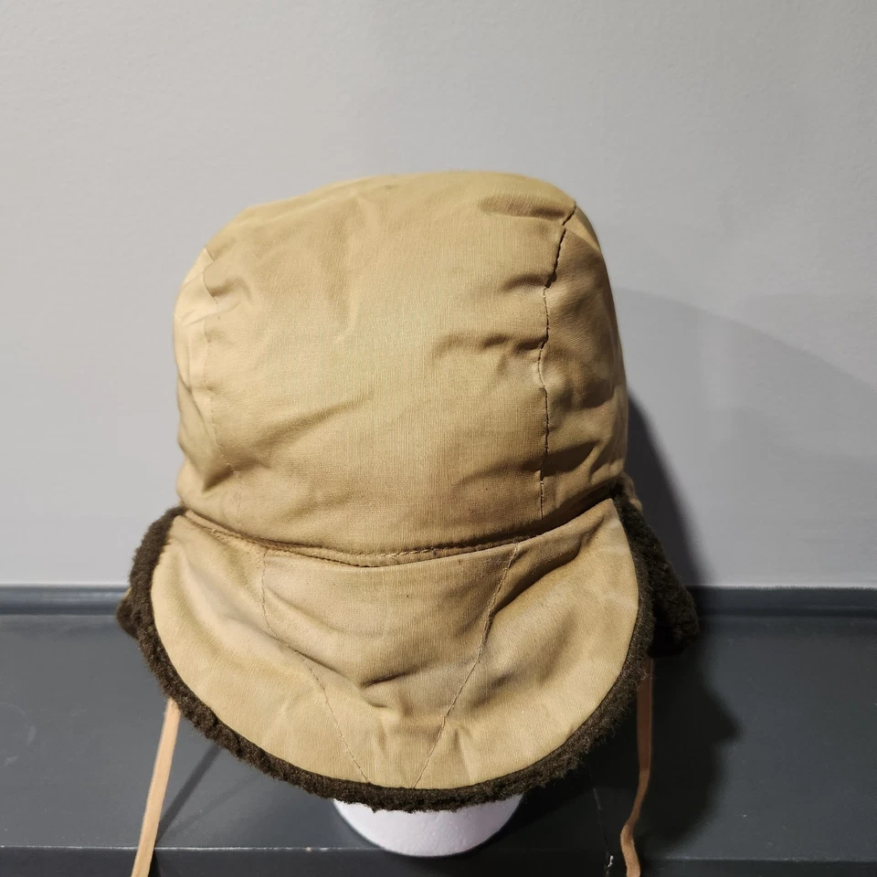 VTG Woolrich Insulated Prime Northern Goose Down Trappers Fur Lined Hat L Large - Image 3 of 4