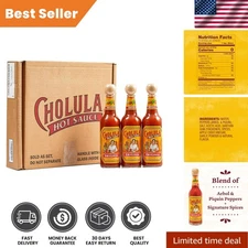 Hot Sauce Lovers Gift Set - 3 x 12oz  Blend Bottles for Delicious Dishes