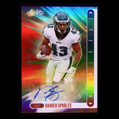 2024 Absolute #SS-DSS Darren Sproles Spectrum Signatures Orange Auto /50 Eagles