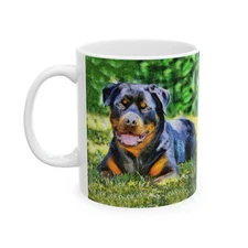 Rottweiler 'Lina' Ceramic Mug 11oz