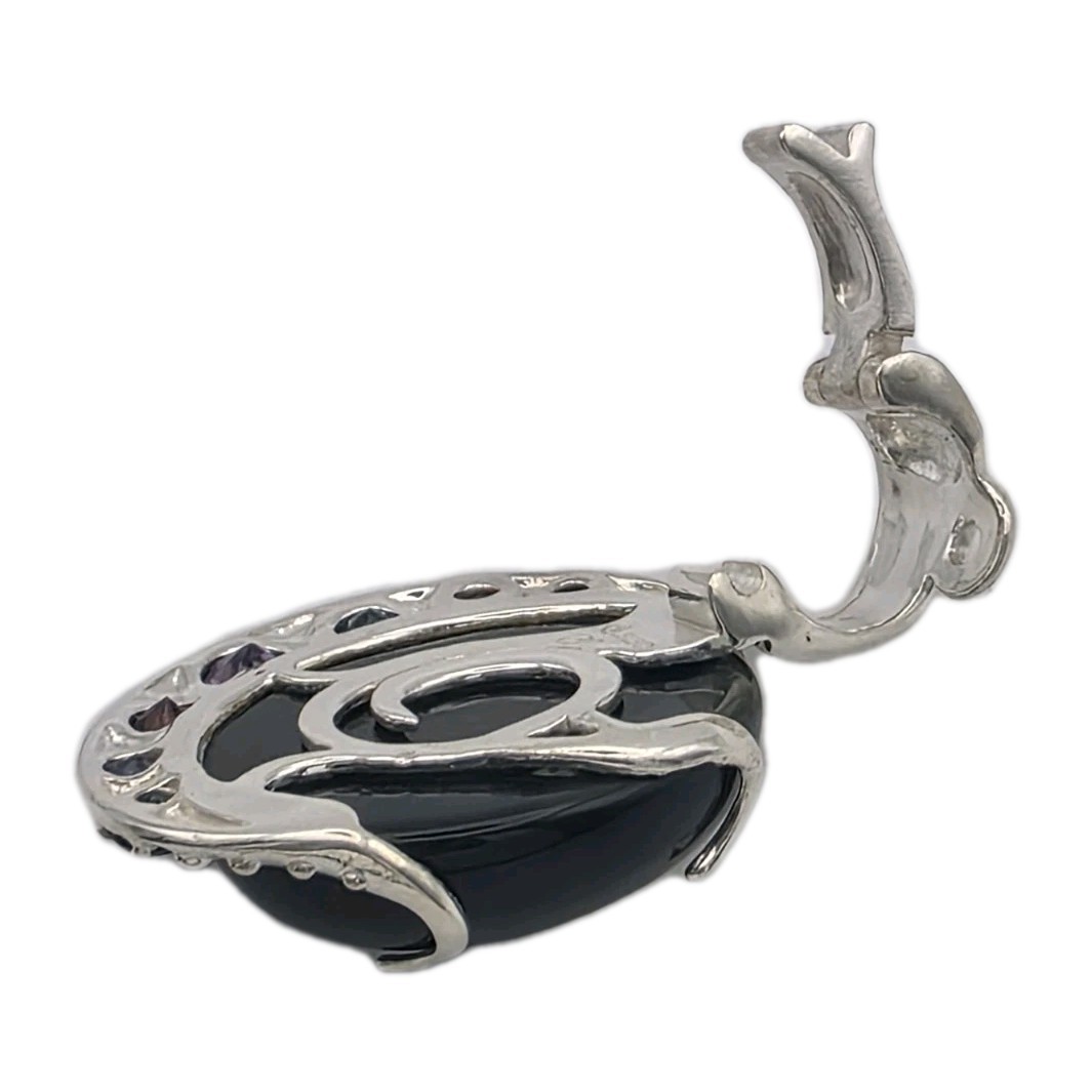 Carolyn Pollack Relios Solid 925 Rainbow Obsidian… - image 6