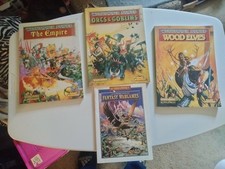 Warhammer Armies Book Lot The Empire, Orcs & Goblins, Wood Elves & Rules  1996GW