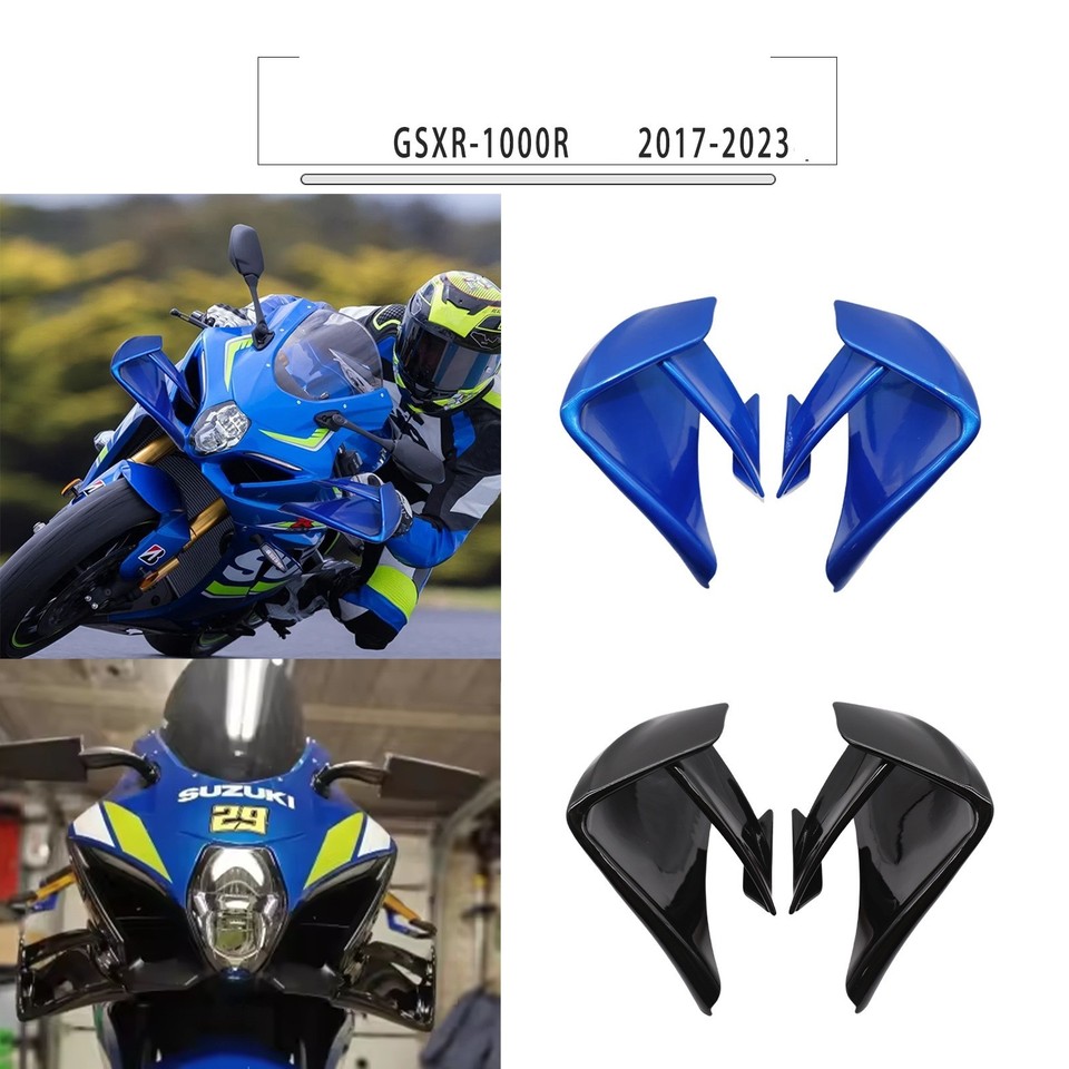 Wing Aerodynamic Fixed Winglet Fairing Cowl For SUZUKI GSXR 1000/1000R 2017-2023