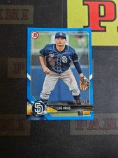 2018 Bowman Baseball Base Blue Luis Urias /150