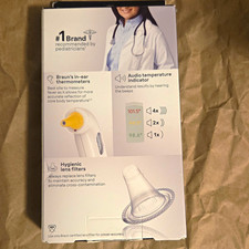 Braun ThermoScan 3 IRT3030 Infrared Digital Ear Thermometer w/ Audio, Filters