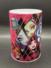 New Monster High Coin Piggy Bank Draculaura Frankie Metal Removable Lid 2012