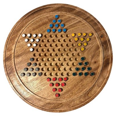 CHINESISCHE DAME Brettspiel aus Holz 38 cm Familie Retro Strategie Set