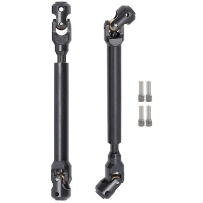 Amogot 2Pcs Internal Spline Rc Drive Shaft 121-190Mm For 1/10 Axial Scx10 Trx4