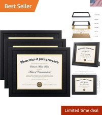 Sturdy 11x14 Diploma Frame with High-Definition Glass - Perfect Graduation Gift