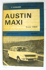 AUSTIN MAXI from 1969 Car Manual Handbook OLYSLAGER 1971 #104