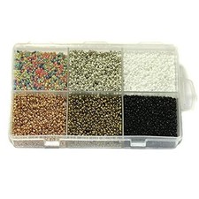 Opaque Glass Seed Beads DIY Kit for Jewellery Making, Beading, Embroidery and Ar