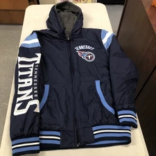 Tennessee Titans NFL G-III Fleece Lined Reversible Jacket With Hood Size Large