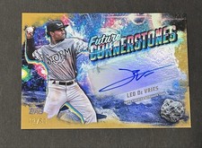 2025 Topps Pro Debut Leo De Vries Auto Future Cornerstones Gold /50 FC-LD