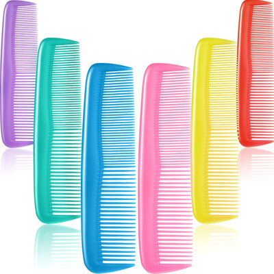 12 Pieces Hair Combs Set Pocket Plastic Fine Tooth Dressing Comb for Women and M