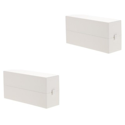  2 Pieces Maniküre-werkzeugkoffer Maniküre-bohrer-box Speicherbehälter