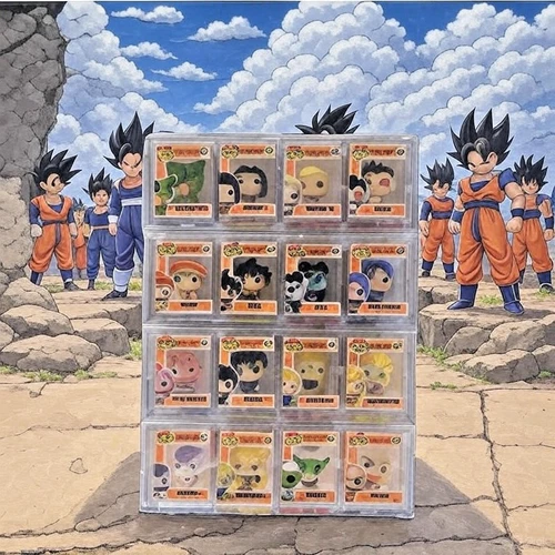 Bitty Pop: *GEM MINT* DRAGONBALL Z Complete Set of 16 *For Charity* W) Protects