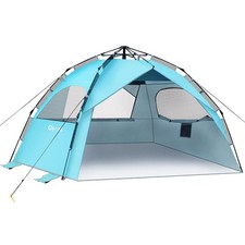 Glymnis Pop Up Beach Tent Sun Shade Shelter for 4 Person, Portable Automatic ...