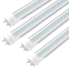 JESLED 4FT LED T8 Type A+B Tube Lights, 24W(65W Equivalent), 3200LM, 6000K, S...