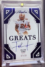 2023 Panini Flawless Frank Gore #G-FGO On Card Auto /10 SSP 49ers HOF Legend ⭐️