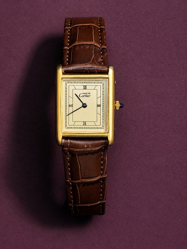 Cartier Must Tank Vermeil  Watch  Argent 925 23mm