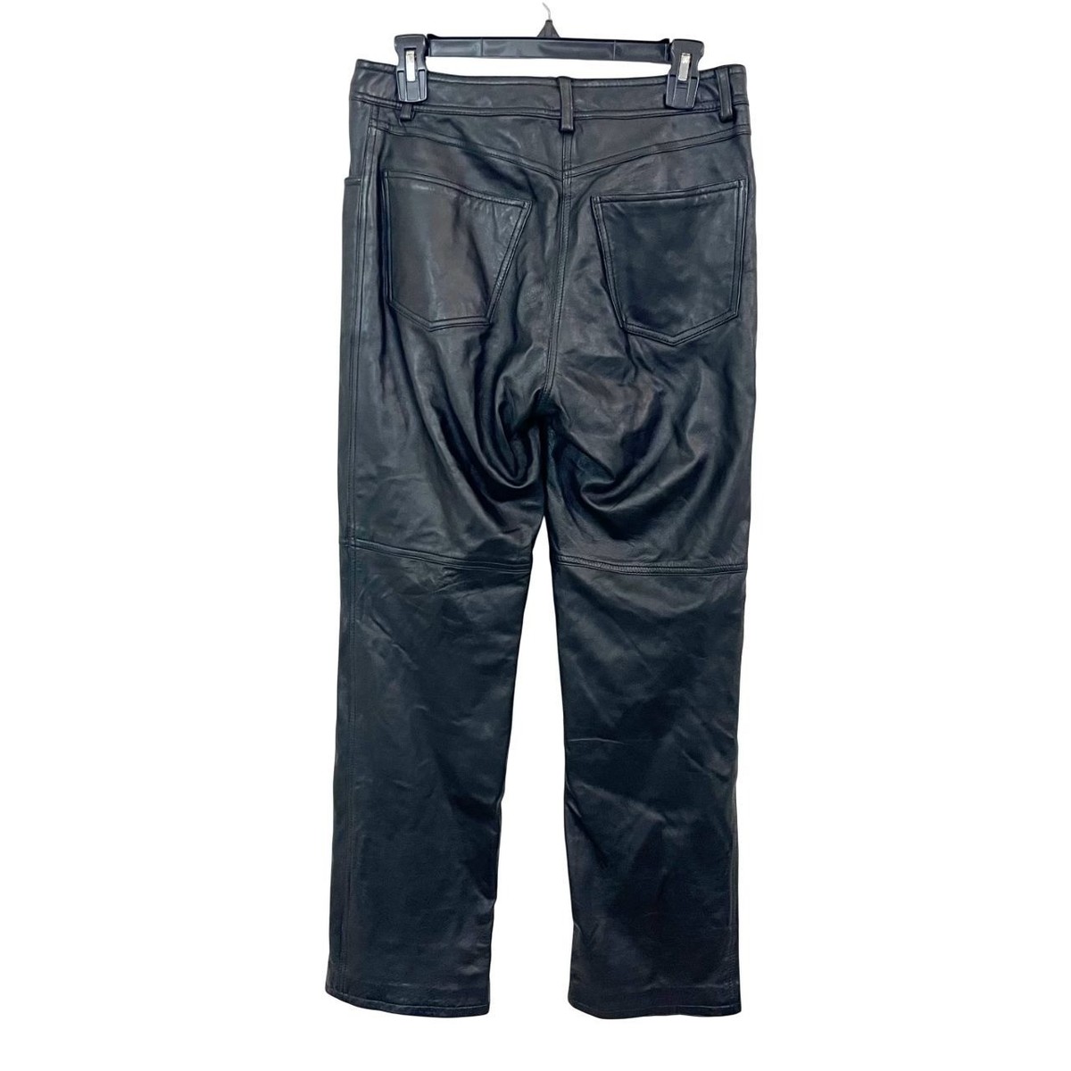 Vintage Rampage Leather Pants Black Grunge Goth Emo Y2K 90s - Size