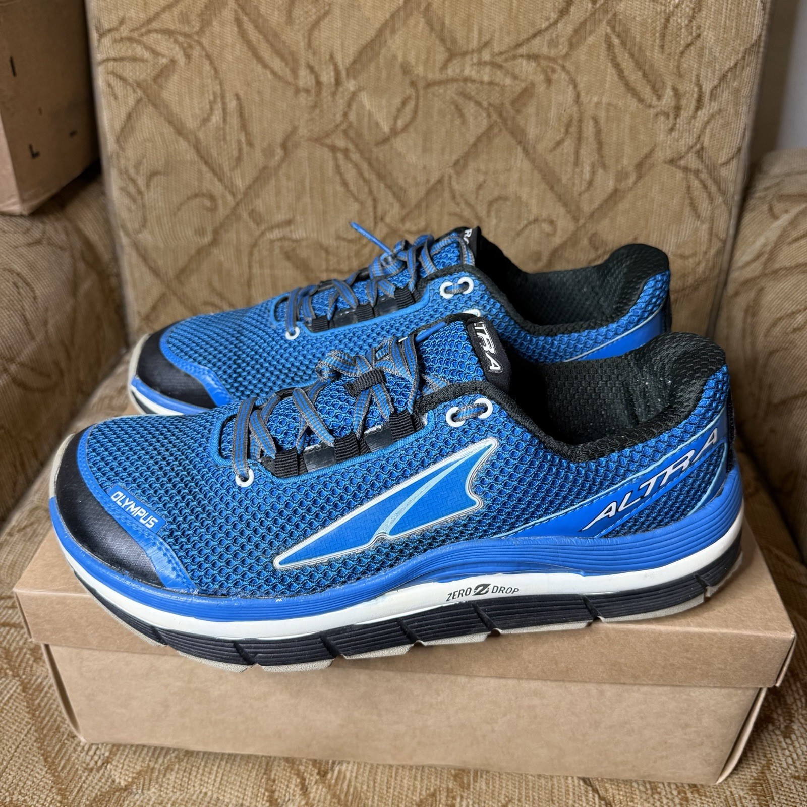 Altra Shoes Blue Men’s 12.5 Olympus Trail Running Zero Drop EUC!