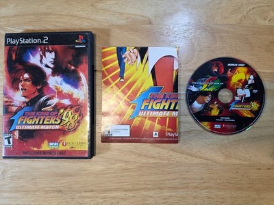 King of Fighters '98 Ultimate Match (PS2) Case, Bonus Disc & Poster Only
