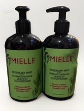 Mielle Rosemary Mint Leave In Conditioner 12oz Biotin Strengthening 2 Pack NEW