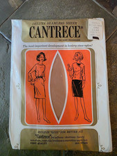 Vintage NIP Cantrece Seamless Sheer Stockings Beigtone One Size9-11