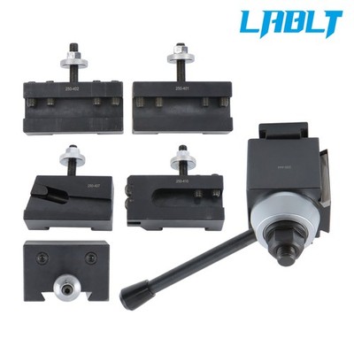 LABLT 6Pcs CA 250-444 Wedge Quick Change Tool Post Set 1/4  Hex Key Size 14-20''