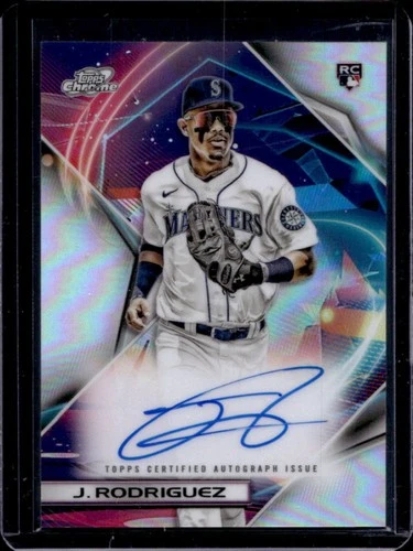 2022 Topps Cosmic Chrome Julio Rodriguez Auto RC Rookie #CCA-JRO Mariners