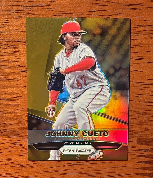 Johnny Cueto 2015 Prizm Cincinnati Reds #88 Orange Prizm 60/60 BOOKEND
