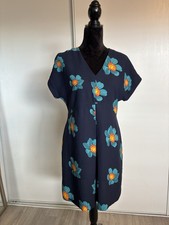 Banana Republic Dress Women’s Size 8P Navy Floral Wedding Guest Spring Summer