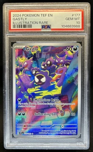 2024 Pokemon Temporal Forces Gastly #177/162 PSA 10 GEM MINT