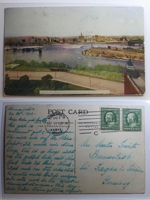 AK Minneapolis Showing St. Anthony Falls 1911 #PB098