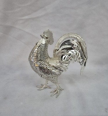 Beautiful Christofle Silver Lumiere D'Argent French Rooster Coq France