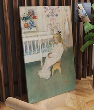 Sweden Children Girl Carl Larsson Figurative CANVAS WALL ART 18x30 in