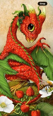 Diamond Art Club: STRAWBERRY DRAGON By: Stanley Morrison  New - DISCONTINUED 