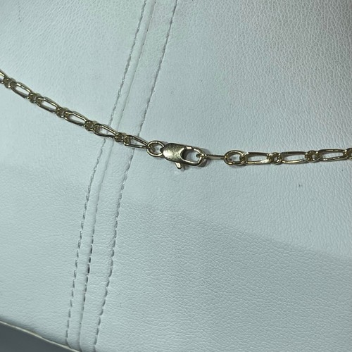 Goldfarbene Halskette Kette Modeschmuck zierlich zart getragen Lagenlook oder wie besehen - Bild 3 von 12