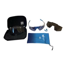 100% Percent SPEEDCRAFT SL Movistar White HiPER Blue Mirror Sunglass 60008-00009