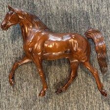 Vintage 1960s Hartland Horse Stallion Woodcut Brown Excellent Condition