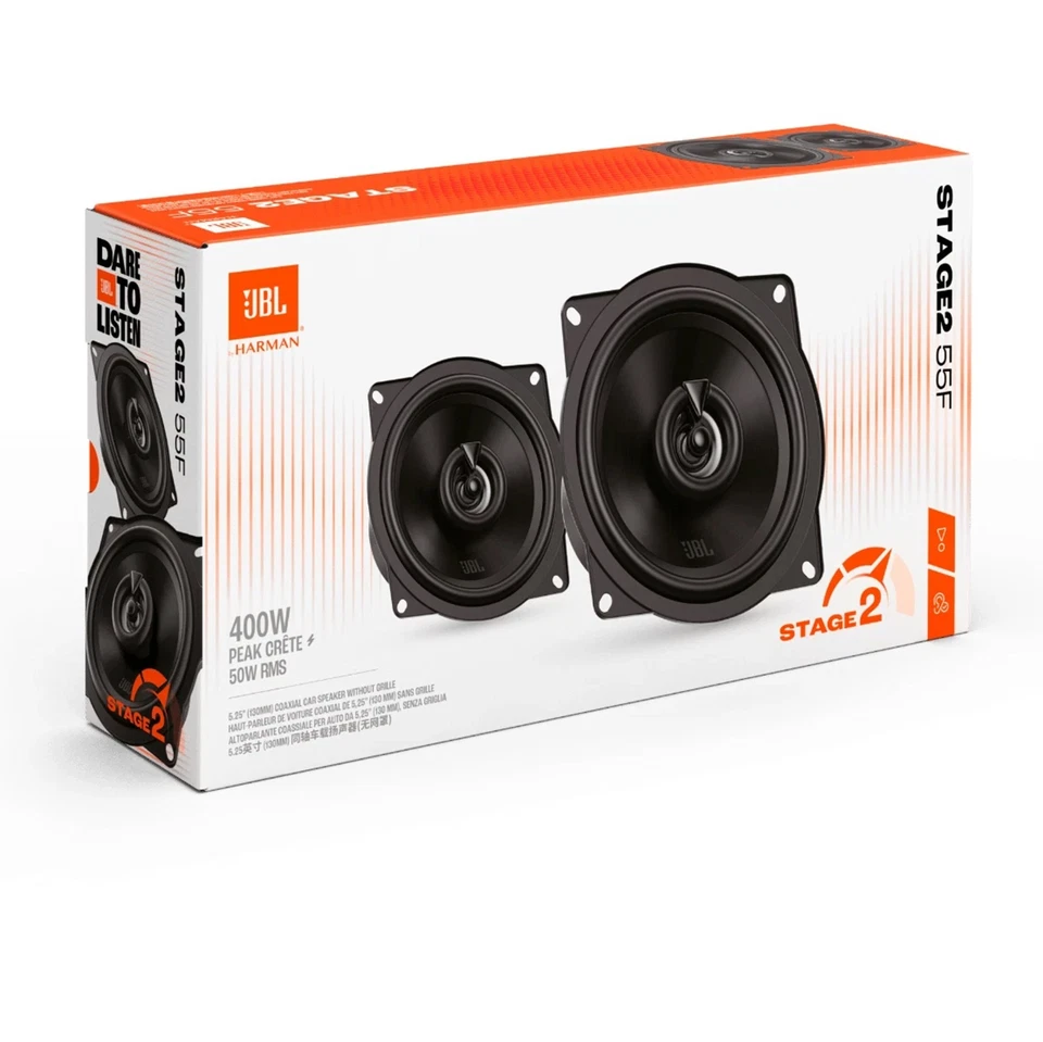 NEW JBL Stage2 55F  5-1/4" 2-way Car Speakers 400 Watts EACH 2 Pairs Total - Image 2 of 4