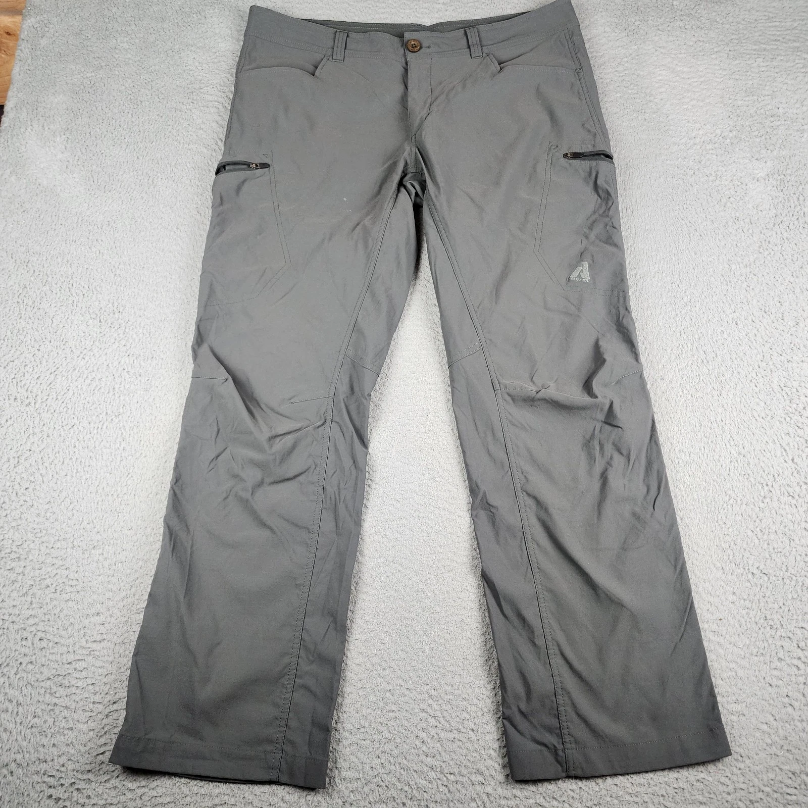 Eddie Bauer Pants Mens 38x32 Gray First Ascent Cargo Hiking Climbing Outdoor