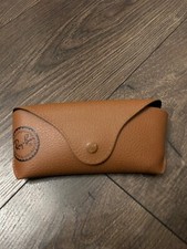 Ray-Ban Leather Sunglasses Case Only Brown Tan